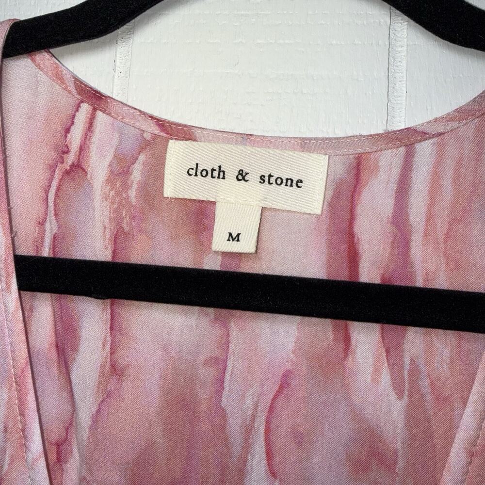 Cloth & Stone Anthropologie Women’s Pink Mini Dress Size Medium - Picture 6 of 7